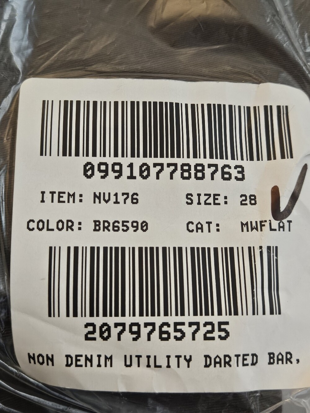 NWT Madewell The Darted Barrel-Leg Utility Pant Size 28 - Picture 6 of 10
